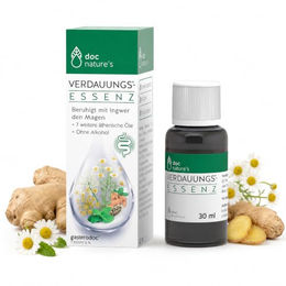 doc nature's Verdauungs-Essenz mit Ingwer und Kräuterölen, 30 ml Tropfen, vegan und zuckerfrei – Bild 1 von 4