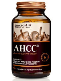 Doctor Life AHCC Shiitake Extrakt 630 mg vegan 60 Kapseln – Bild 1 von 3