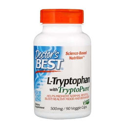 Doctor's Best L-Tryptophan mit TryptoPure 500 mg vegetarische Kapseln 110 Stück – Bild 1 von 1