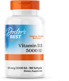Doctor's Best Vitamin D3 5000 IE Kapseln 180 Stück – Bild 1 von 1