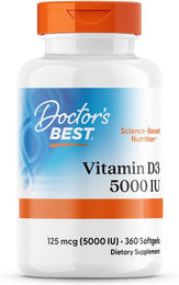 Doctor's Best Vitamin D3 5000 IE Kapseln 360 Stück – Bild 1 von 1