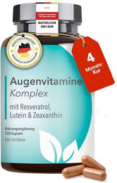 DocVital Augenvitamine Lutein Zeaxanthin mit Vitamin A hochdosierte Kapseln 120 Stück – Bild 1 von 1