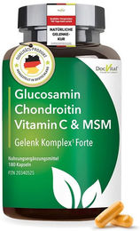 DocVital Glucosamin Chondroitin MSM Kapseln hochdosiert mit Hyaluronsäure ohne Zusatzstoffe – Bild 1 von 1