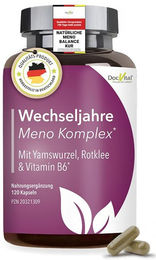 DocVital Meno Komplex Kräuter-Komplex Kapseln mit Yamswurzel und Rotklee, 120 Kapseln, vegan und ohne Zusatzstoffe – Bild 1 von 5