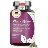 Produktbild von DocVital Meno Komplex Kräuter-Komplex Kapseln mit Yamswurzel und Rotklee, 120 Kapseln, vegan und ohne Zusatzstoffe