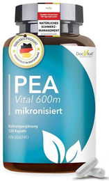 DocVital PEA Kapseln mikronisiert Palmitoylethanolamid 600 mg vegan 120 Stück – Bild 1 von 1