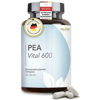 Produktbild von DocVital PEA Vital 600 Palmitoylethanolamid Kapseln vegan laktosefrei glutenfrei 120 Stück