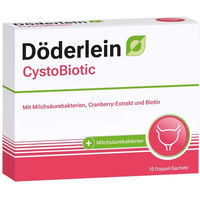 Produktbild von DÖDERLEIN CystoBiotic Milchsäurebakterien mit Cranberry Sticks 40 g für Frauen, Schwangere und Stillende