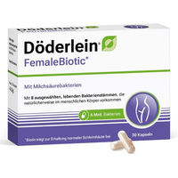 Produktbild von Döderlein FemaleBiotic Milchsäurebakterien Kapseln vegan für Frauen 30 Stück