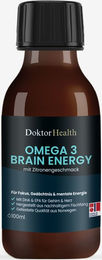 Doktor Health Omega 3 Brain Energy 1500 mg flüssig ohne Zusatzstoffe für Kinder und Senioren – Bild 1 von 3