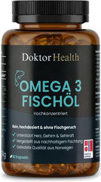Doktor Health Omega-3 Fischöl 1300 mg Kapseln 90 Stück ohne Zusatzstoffe – Bild 1 von 6