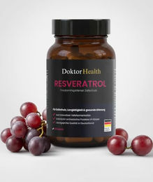 Doktor Health Trans-Resveratrol 500mg mit Piperin vegane Kapseln 60 Stück ohne Zusatzstoffe – Bild 1 von 5