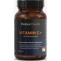 Produktbild von Doktor Health Vitamin C Plus Kapseln mit Acerola und Hagebutte vegan ohne Zusatzstoffe