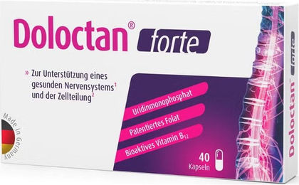 Doloctan forte Kapseln mit Vitamin B12 vegan zuckerfrei glutenfrei laktosefrei 40 Stück – Bild 1 von 3