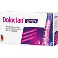 Produktbild von Doloctan forte Kapseln mit Vitamin B12 vegan zuckerfrei glutenfrei laktosefrei 80 Stück