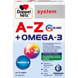 Doppelherz A-Z + Omega-3 All-in-one System Kapseln 30 Stück – Bild 1 von 1