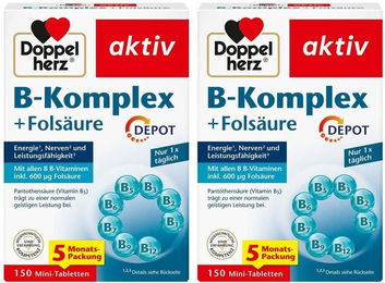 Doppelherz aktiv B-Komplex + Folsäure DEPOT Tabletten – Bild 1 von 2