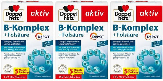 Doppelherz aktiv B-Komplex mit Folsäure DEPOT Tabletten – Bild 1 von 2