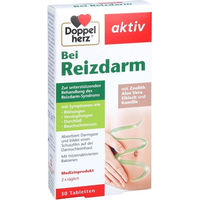 Produktbild von Doppelherz aktiv bei Reizdarm Tabletten mit Zeolith, Aloe Vera, Eibisch und Kamille 30 Stück