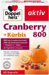 Doppelherz aktiv Cranberry und Kürbis mit Kräuter-Komplex Kapseln 60 Stück – Bild 1 von 2