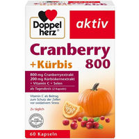 Produktbild von Doppelherz aktiv Cranberry und Kürbis mit Kräuter-Komplex Kapseln 60 Stück