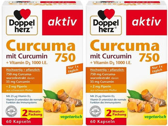 Doppelherz aktiv Curcuma 750 Kapseln vegetarisch 120 Stück – Bild 1 von 1