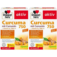 Produktbild von Doppelherz aktiv Curcuma 750 Kapseln vegetarisch 120 Stück