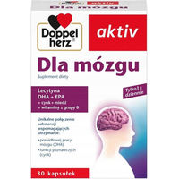 Produktbild von Doppelherz Aktiv Für das Gehirn mit DHA Zink und Vitamin B 30 Kapseln