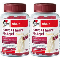 Produktbild von Doppelherz aktiv Haut + Haare + Nägel Gums mit Zink, Biotin und Selen, 120 Gummis
