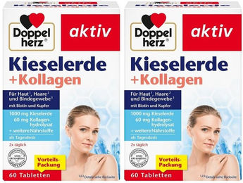 Doppelherz aktiv Kieselerde + Kollagen Beauty-Kollagen-Kombi Tabletten 120 Stück – Bild 1 von 1