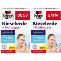 Produktbild von Doppelherz aktiv Kieselerde + Kollagen Beauty-Kollagen-Kombi Tabletten 120 Stück