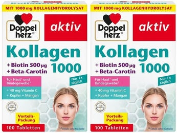 Doppelherz aktiv Kollagen 1000 + Biotin Tabletten – Bild 1 von 2