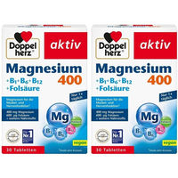 Produktbild von Doppelherz aktiv Magnesium 400 mg mit Vitamin B1, B6, B12 und Folsäure Tabletten