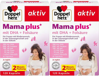 Doppelherz aktiv Mama plus mit DHA und Folsäure Kapseln für Schwangere und Stillende 240 Stück – Bild 1 von 1