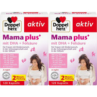 Produktbild von Doppelherz aktiv Mama plus mit DHA und Folsäure Kapseln für Schwangere und Stillende 240 Stück