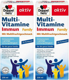 Doppelherz aktiv Multi-Vitamine Immun Flüssig für Kinder und Erwachsene – Bild 1 von 2
