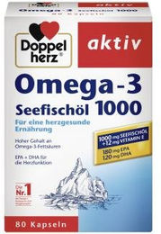 Doppelherz aktiv Omega-3 Seefischöl 1000 Kapseln 300 Stück – Bild 1 von 2