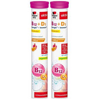 Produktbild von Doppelherz aktiv Vitamin B12 + D3 Brausetabletten