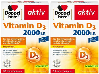 Doppelherz aktiv Vitamin D3 2000 I.E. Tabletten – Bild 1 von 1