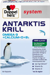 Doppelherz Antarktis Krill Kapseln 60 Stück laktosefrei und glutenfrei – Bild 1 von 2