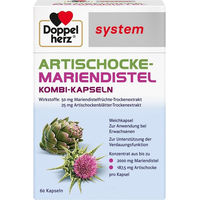 Produktbild von Doppelherz Artischocke-Mariendistel system Weichkapseln 60 Stück