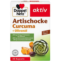 Produktbild von Doppelherz Artischocke Olivenöl und Curcuma Kapseln laktosefrei und glutenfrei 30 Stück