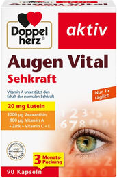 Doppelherz Augen Vital Sehkraft Vitamin-Kombination Kapseln 90 Stück – Bild 1 von 2