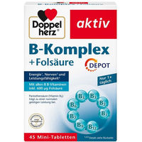 Produktbild von Doppelherz B-Komplex + Folsäure Tabletten 45 Stück