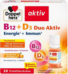Doppelherz B12 + D3 Duo Aktiv Trinkampullen 30 Stück – Bild 1 von 1