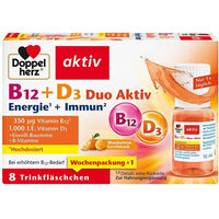 Produktbild von Doppelherz B12 + D3 Duo Aktiv Trinkampullen für Kinder laktosefrei und glutenfrei