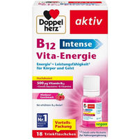 Produktbild von Doppelherz B12 Intense Vita-Energie Trinkampullen vegan vegetarisch 18 Stück