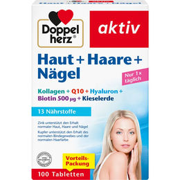 Doppelherz Beauty-Kollagen-Kombi Haut Haare Naegel Tabletten 100 Stück – Bild 1 von 1
