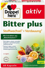 Doppelherz Bitter Plus Kapseln mit Kräuter-Komplex 60 Stück – Bild 1 von 1