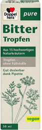 Doppelherz Bitter Tropfen Pure mit Kräuter-Komplex vegan ohne Zusatzstoffe 50 ml – Bild 1 von 3